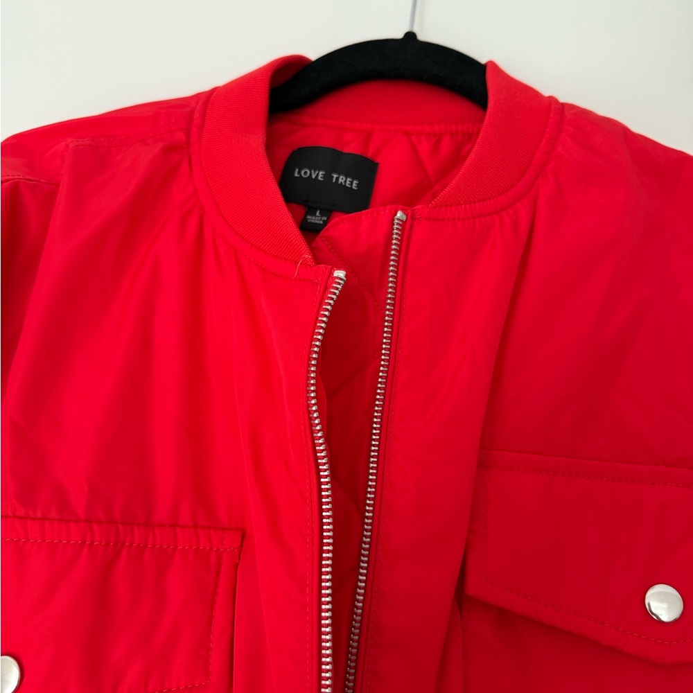 Red Women's Jacket - Picture 3 of 6